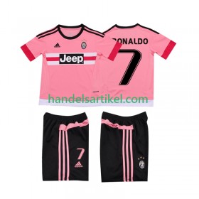 Juventus Cristiano RONALDO 7 2015 2016 Retro Kinder Auswärts Trikotsatz Kurzarm